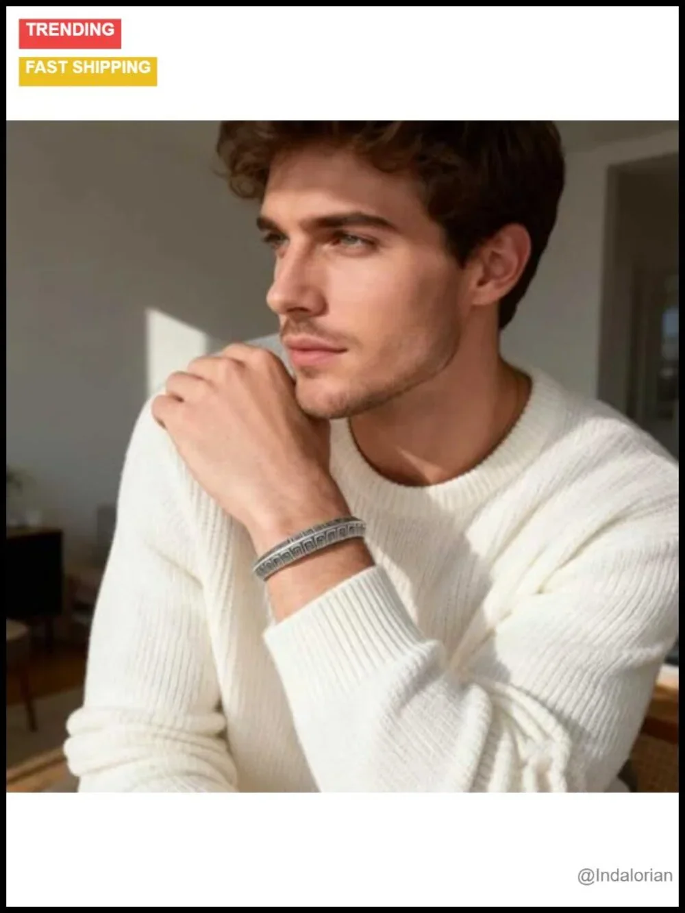 Sterling Silver Stacked Bangle Bracelet